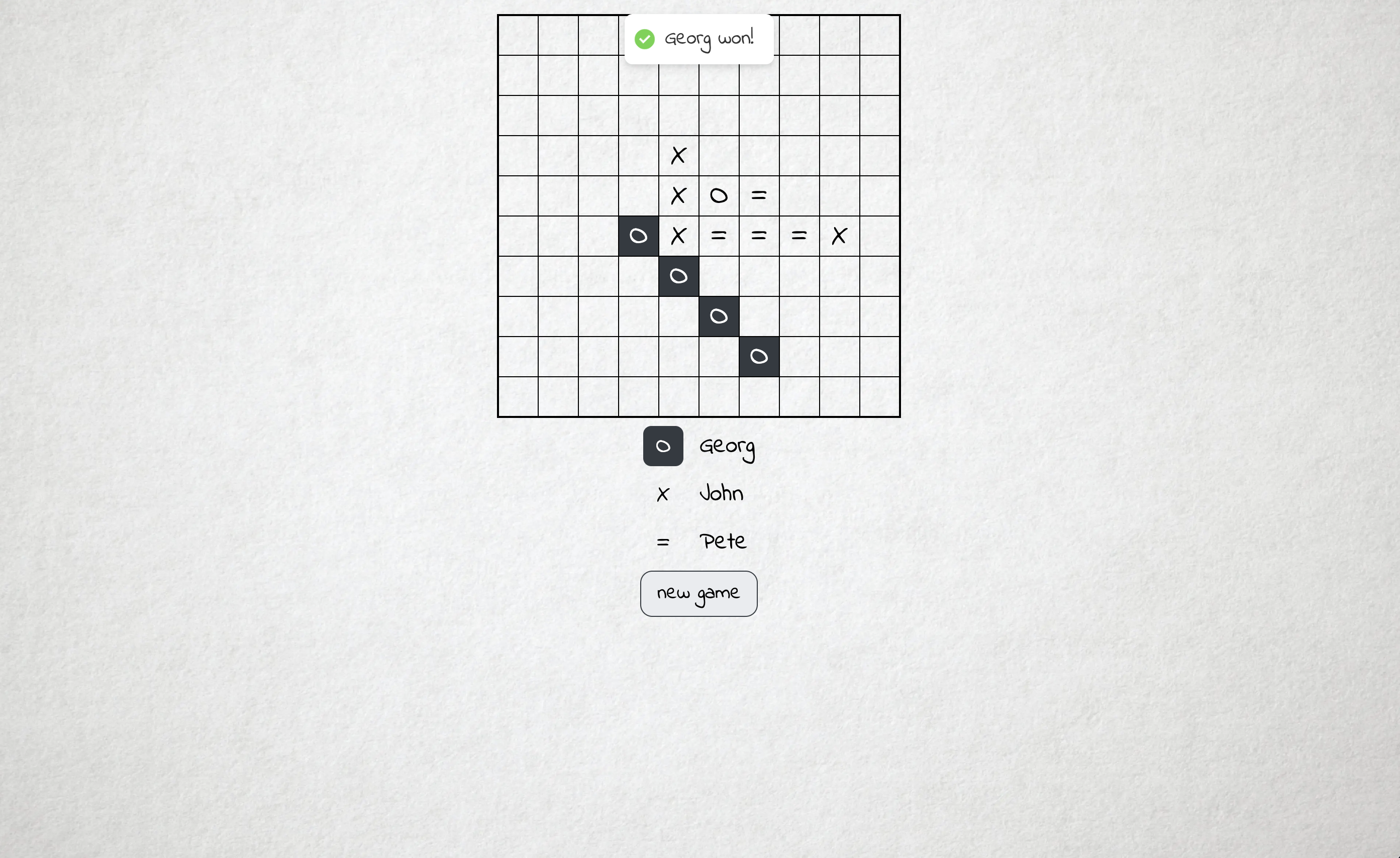 Tig Tac Toe game (but bigger)